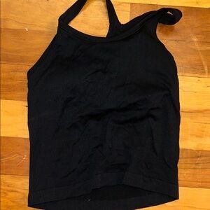 Black Halter Neck Women's Top